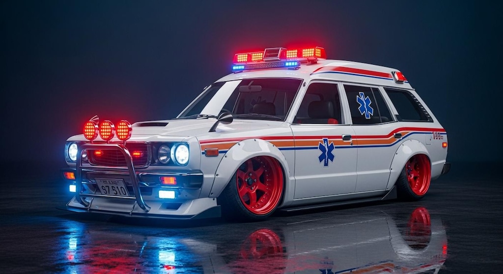 サバンナワゴン救急車ドリ車