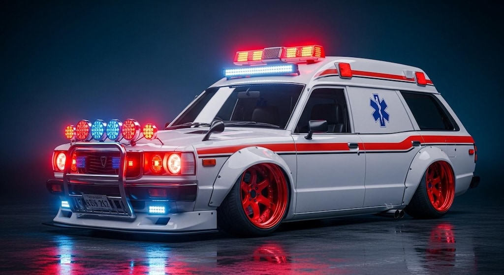 サバンナワゴン救急車ドリ車