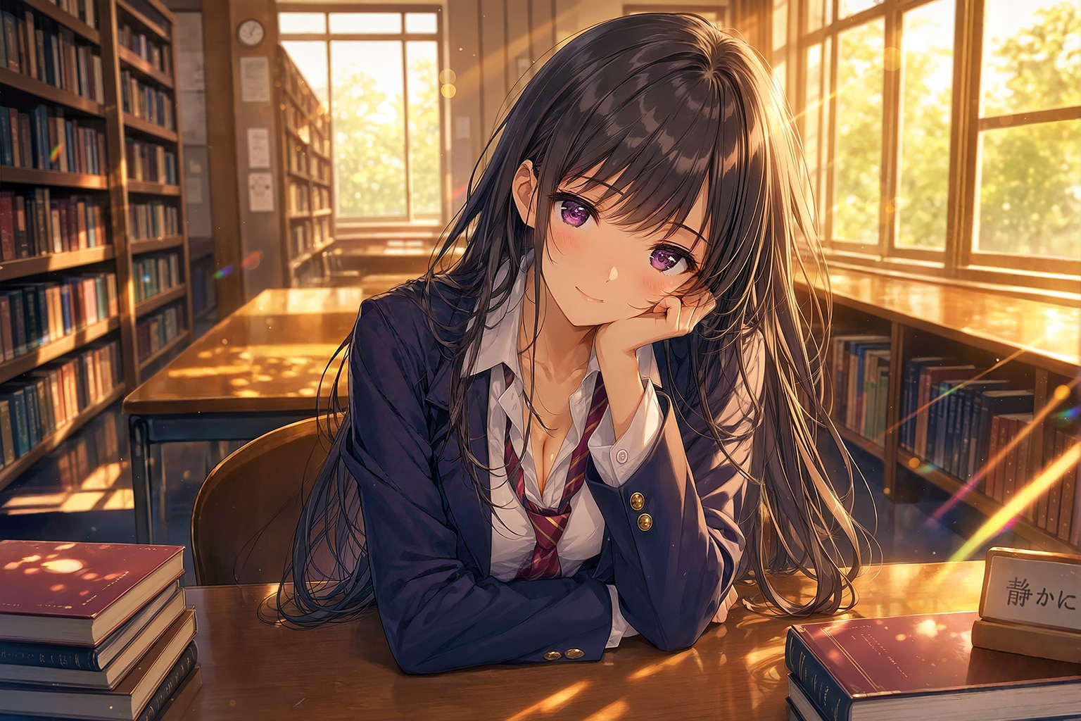 放課後の図書室