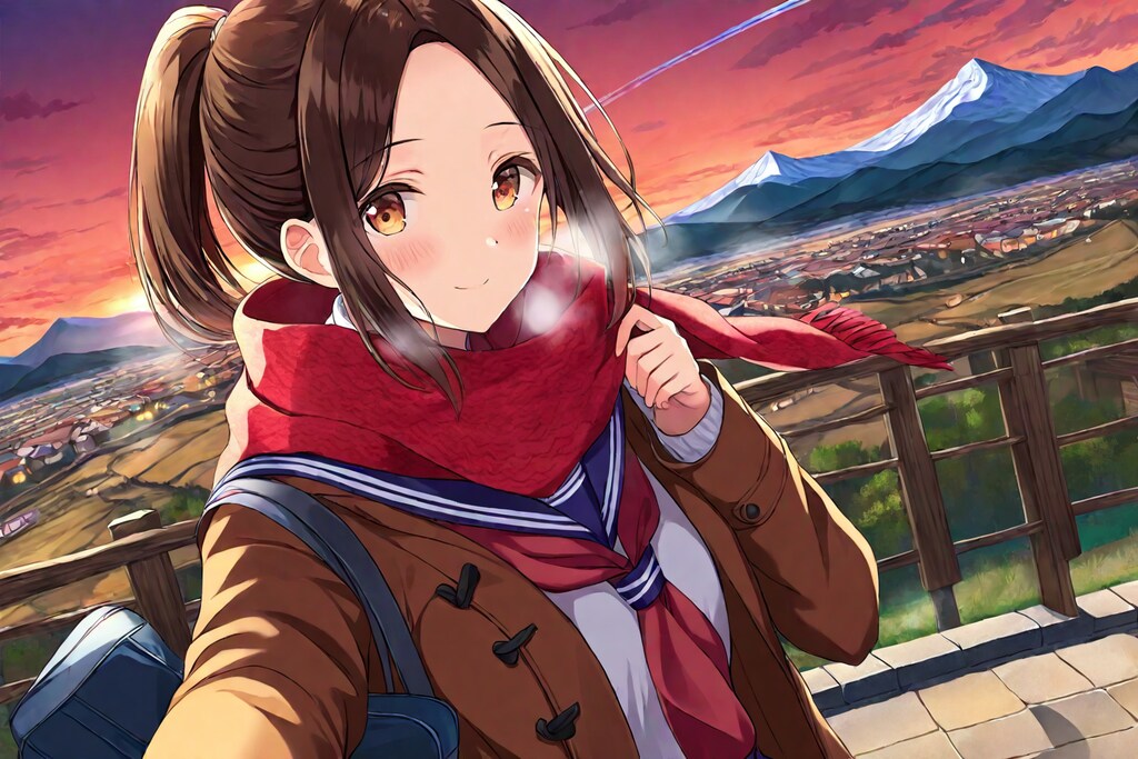 朝焼けのおでこちゃん✨