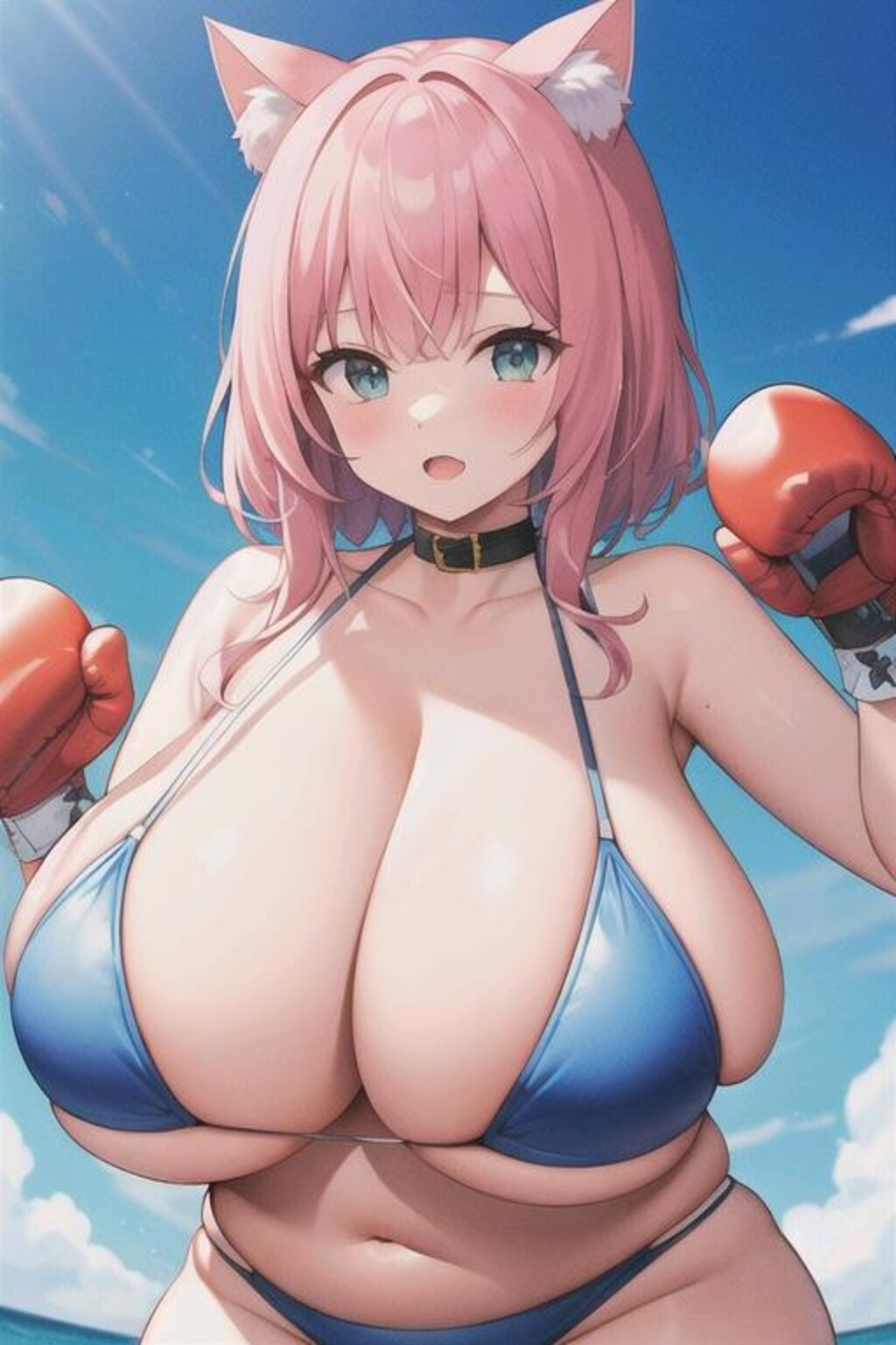 爆乳猫耳ビキニボクサーちゃん特集