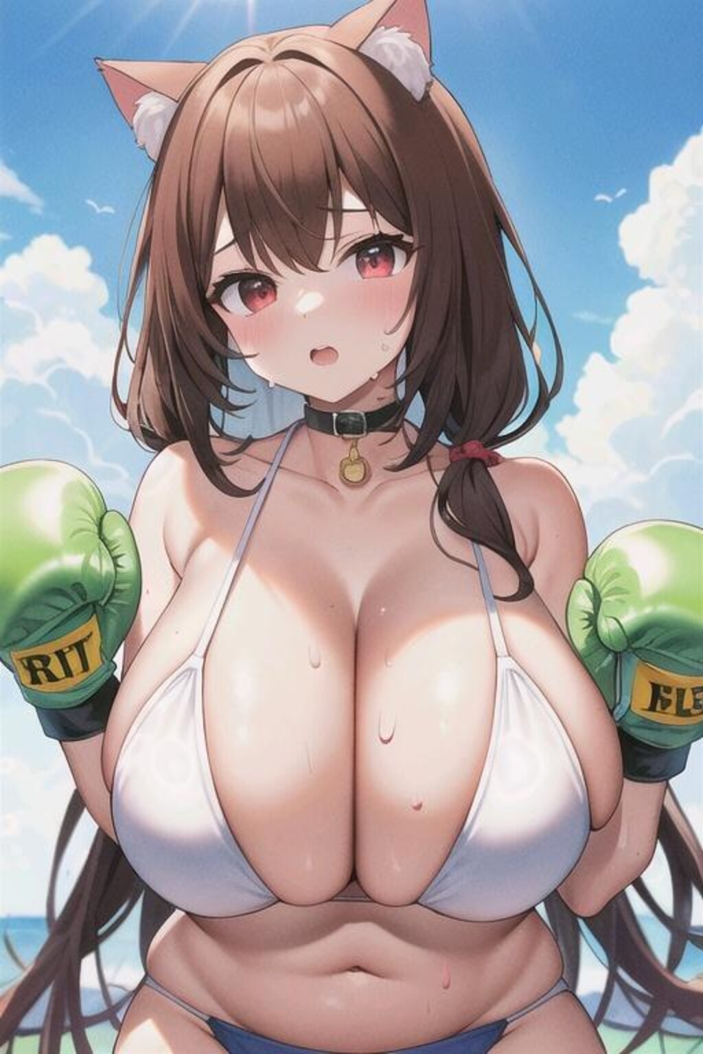 爆乳猫耳ビキニボクサーちゃん特集