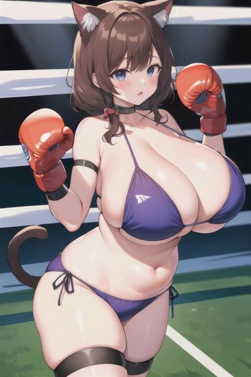 爆乳猫耳ビキニボクサーちゃん特集