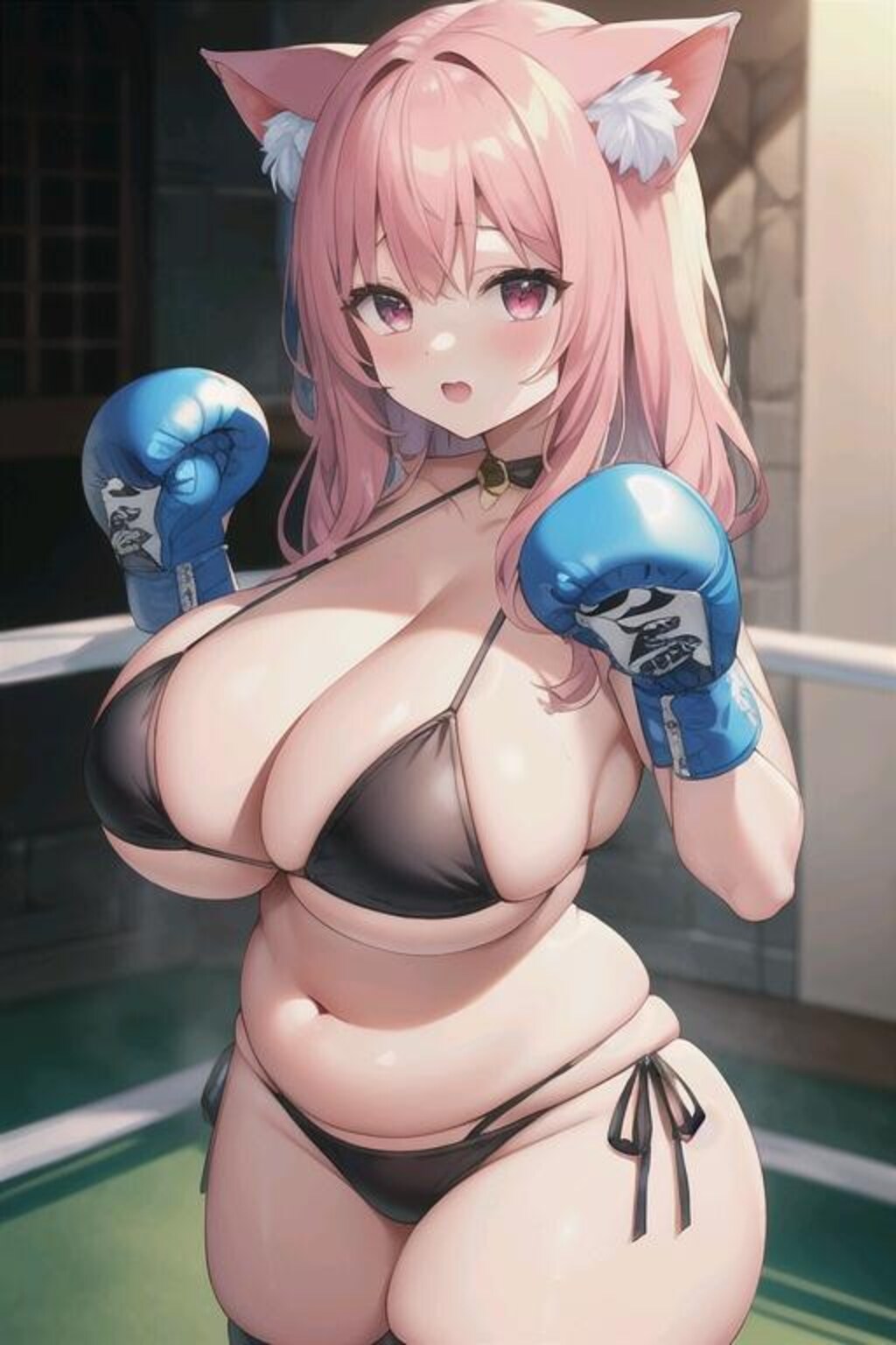 爆乳猫耳ビキニボクサーちゃん特集