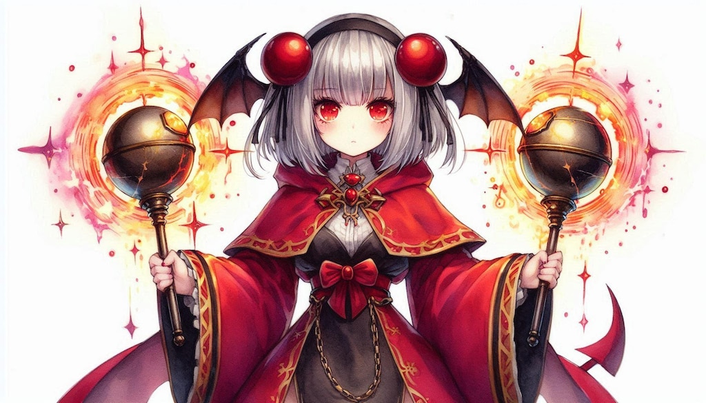 救援に向かう悪魔神官ちゃん