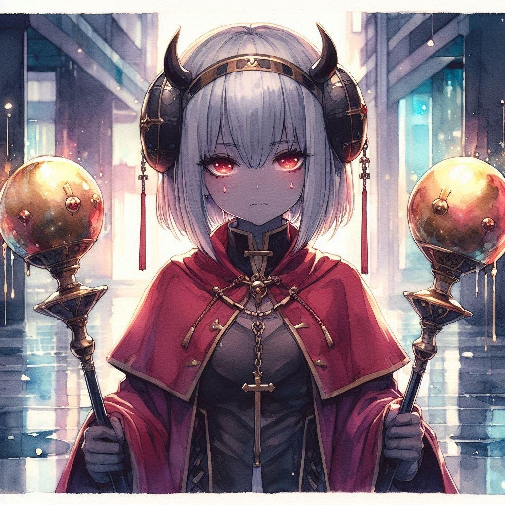 救援に向かう悪魔神官ちゃん