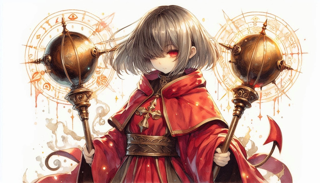 救援に向かう悪魔神官ちゃん