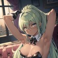 脇毛バニーの控え室 4枚目