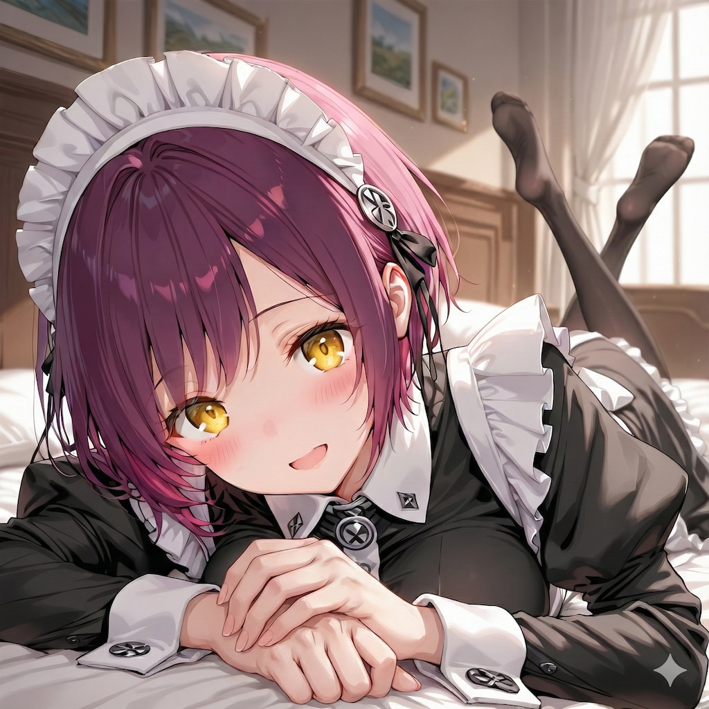 おはようございます（挨拶メイドの芽衣ちゃん）