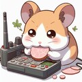 ハムしながらハムを食むハムスター 2枚目