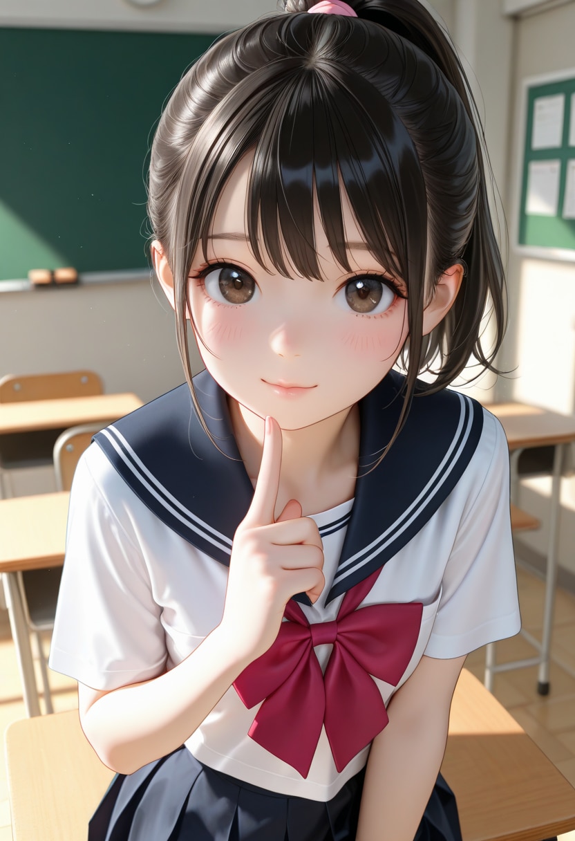 黒髪の美少女(394)
