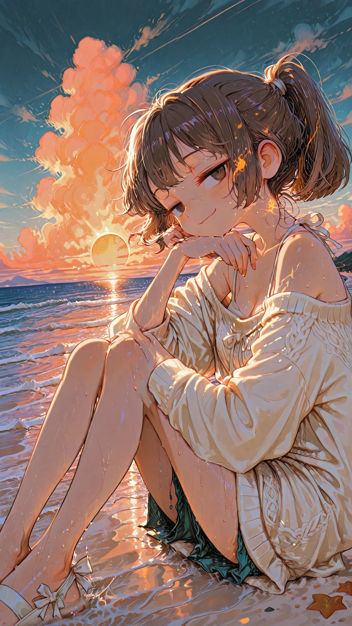夕暮れ