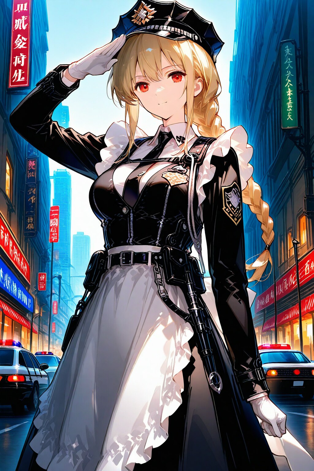 ポリスメイド | の人気AIイラスト・グラビア