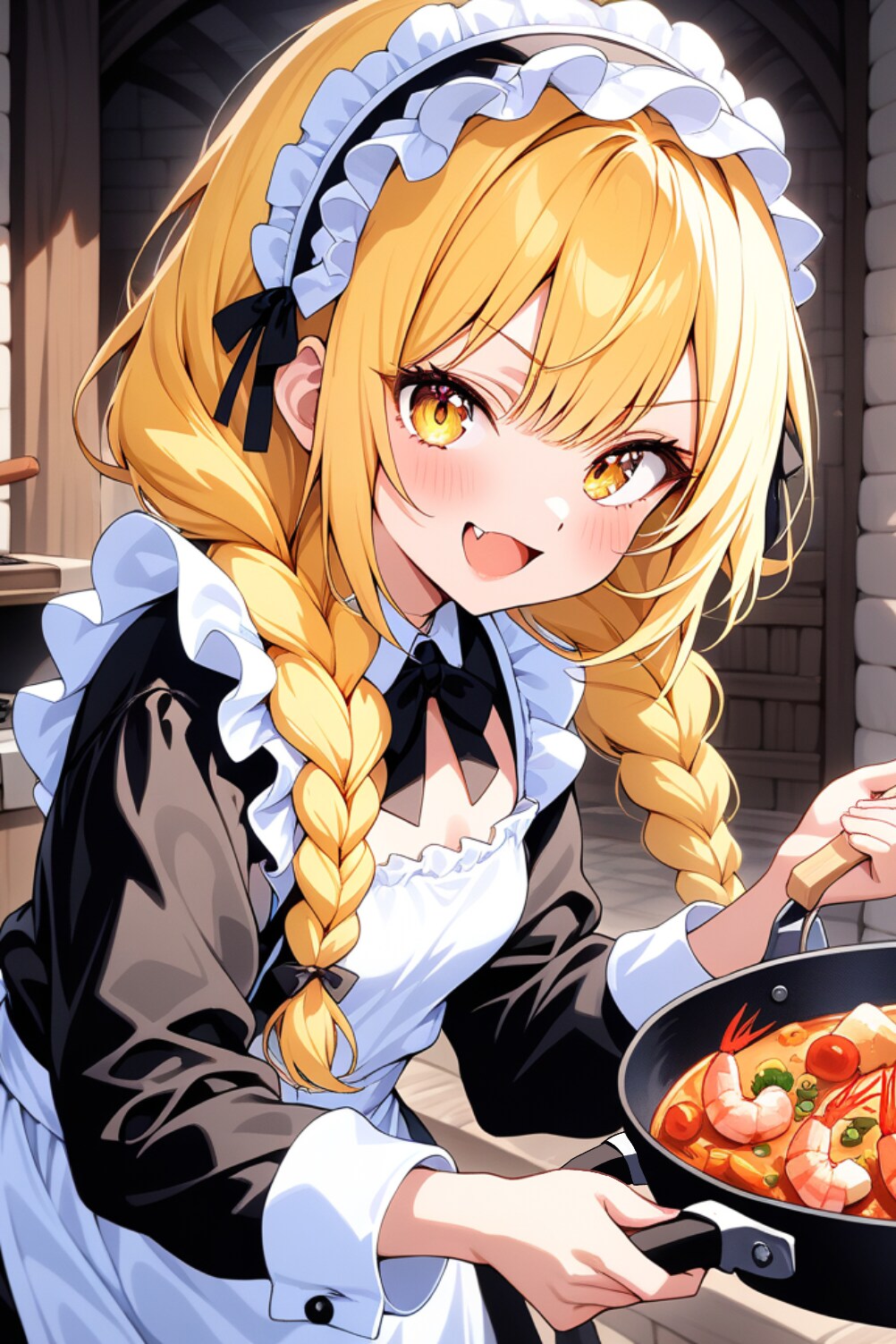 うちの子紹介⑪金髪おさげのメイドさん