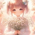 かすみ草の花束 5枚目