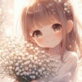 かすみ草の花束 6枚目
