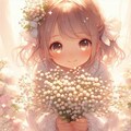 かすみ草の花束 3枚目