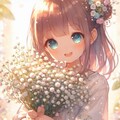 かすみ草の花束 8枚目