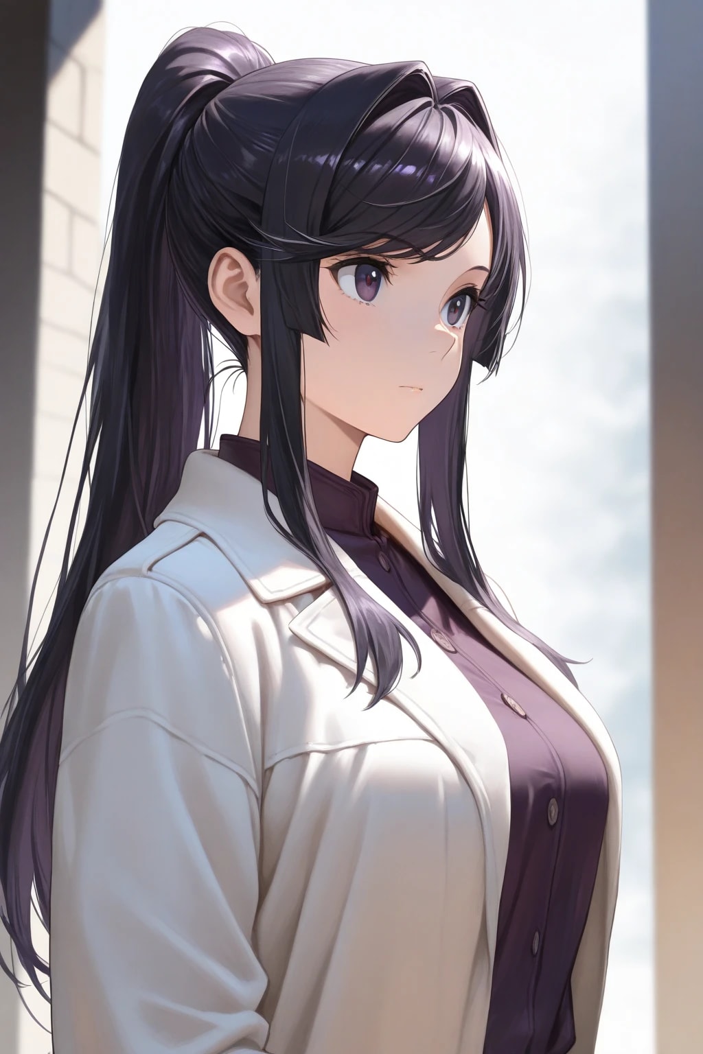 白コートの女達