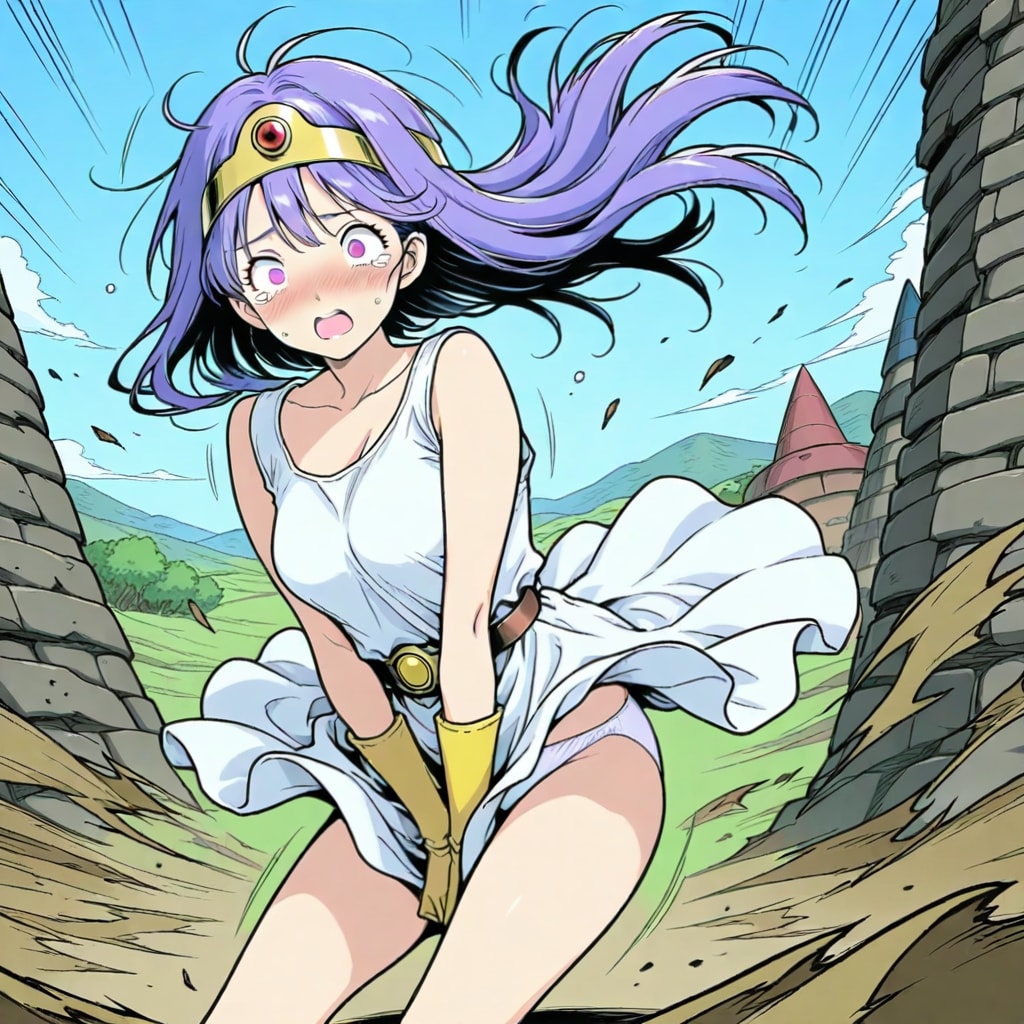 スカートめくり　たくさん