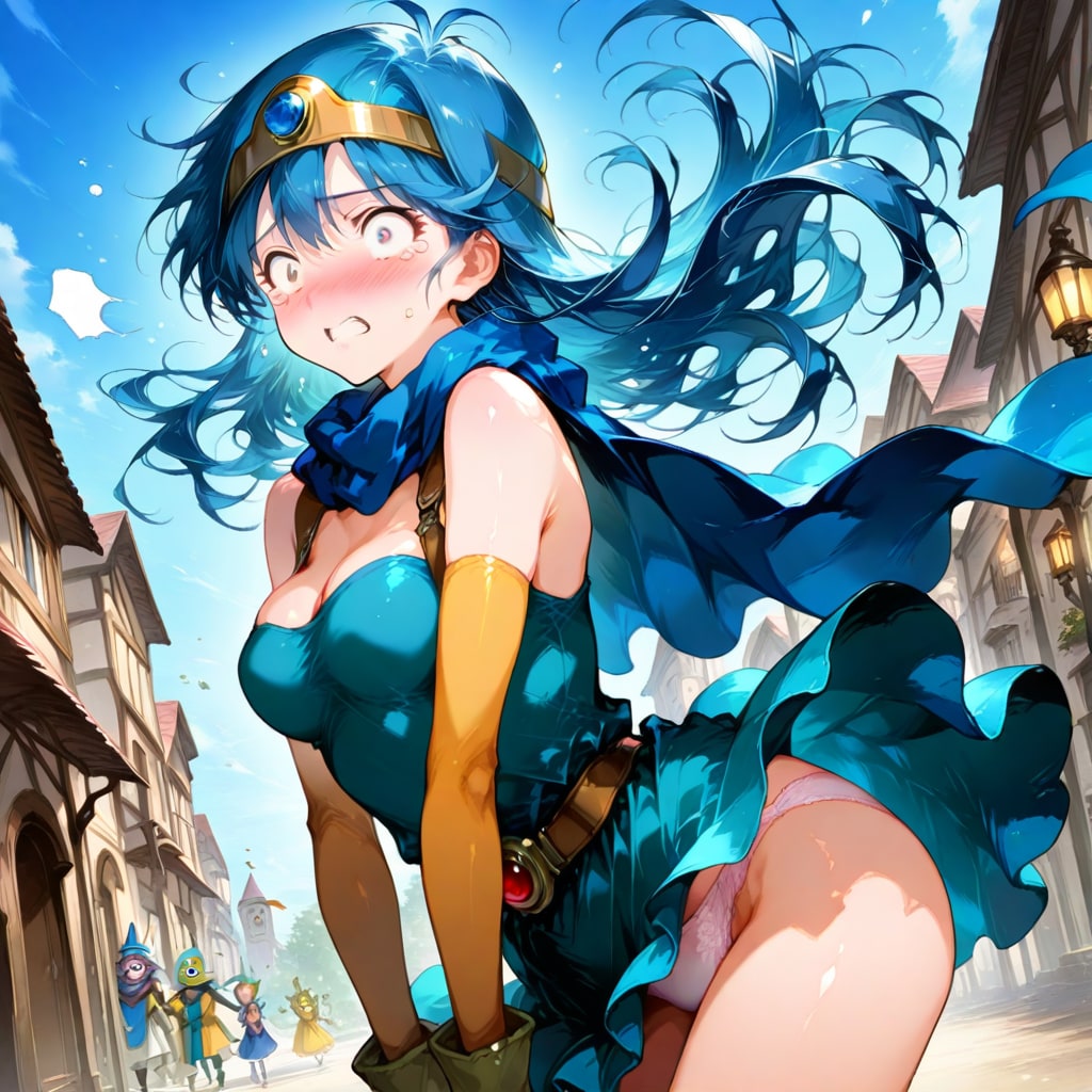 スカートめくり　たくさん