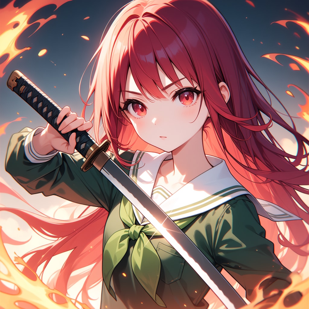 炎髪灼眼 | の人気AIイラスト・グラビア