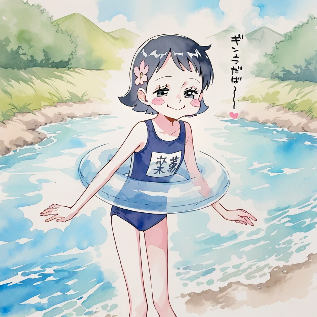 浮き輪ガール