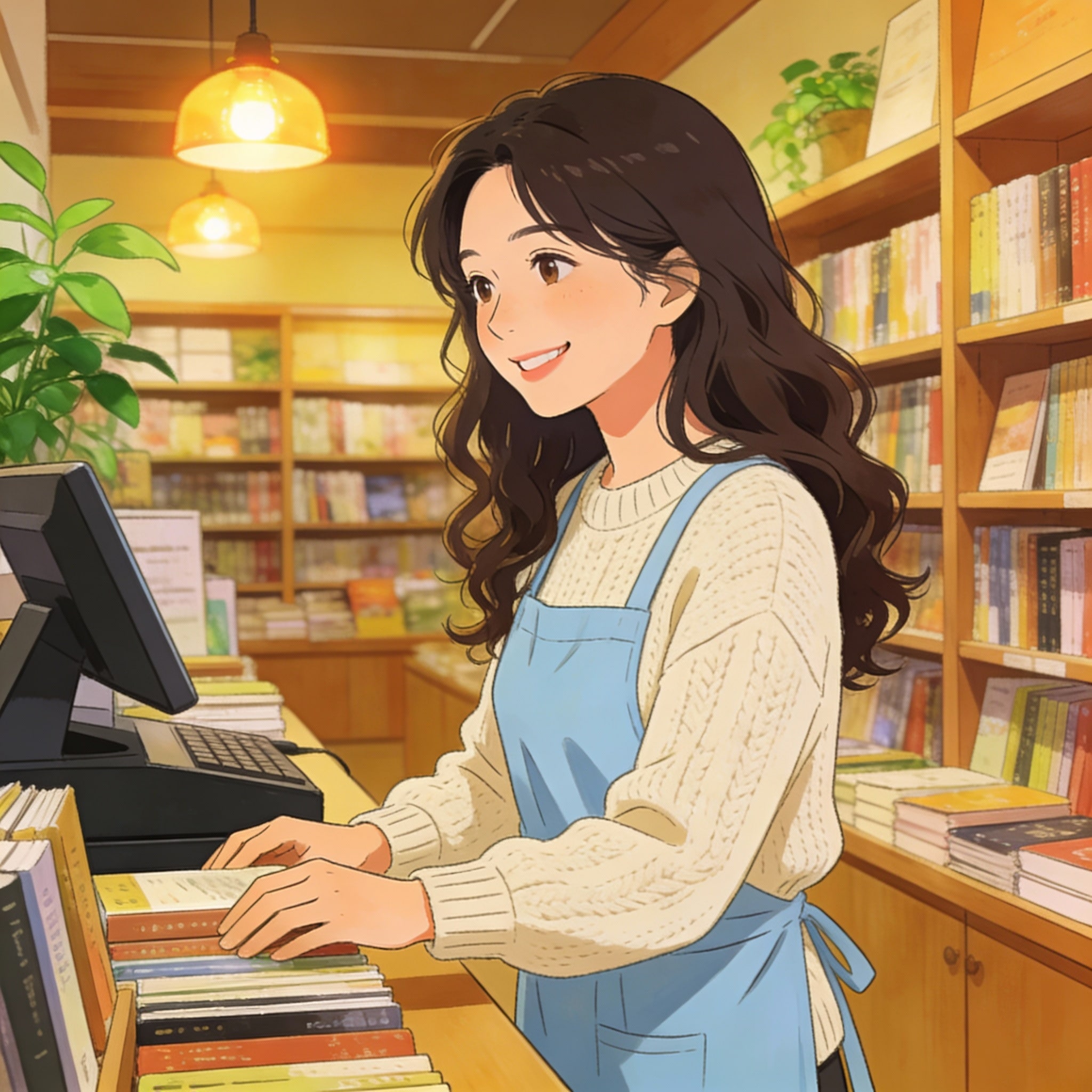 本屋のお姉さん | の人気AIイラスト・グラビア