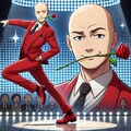 薔薇を咥えて歌うハゲ部長 6枚目