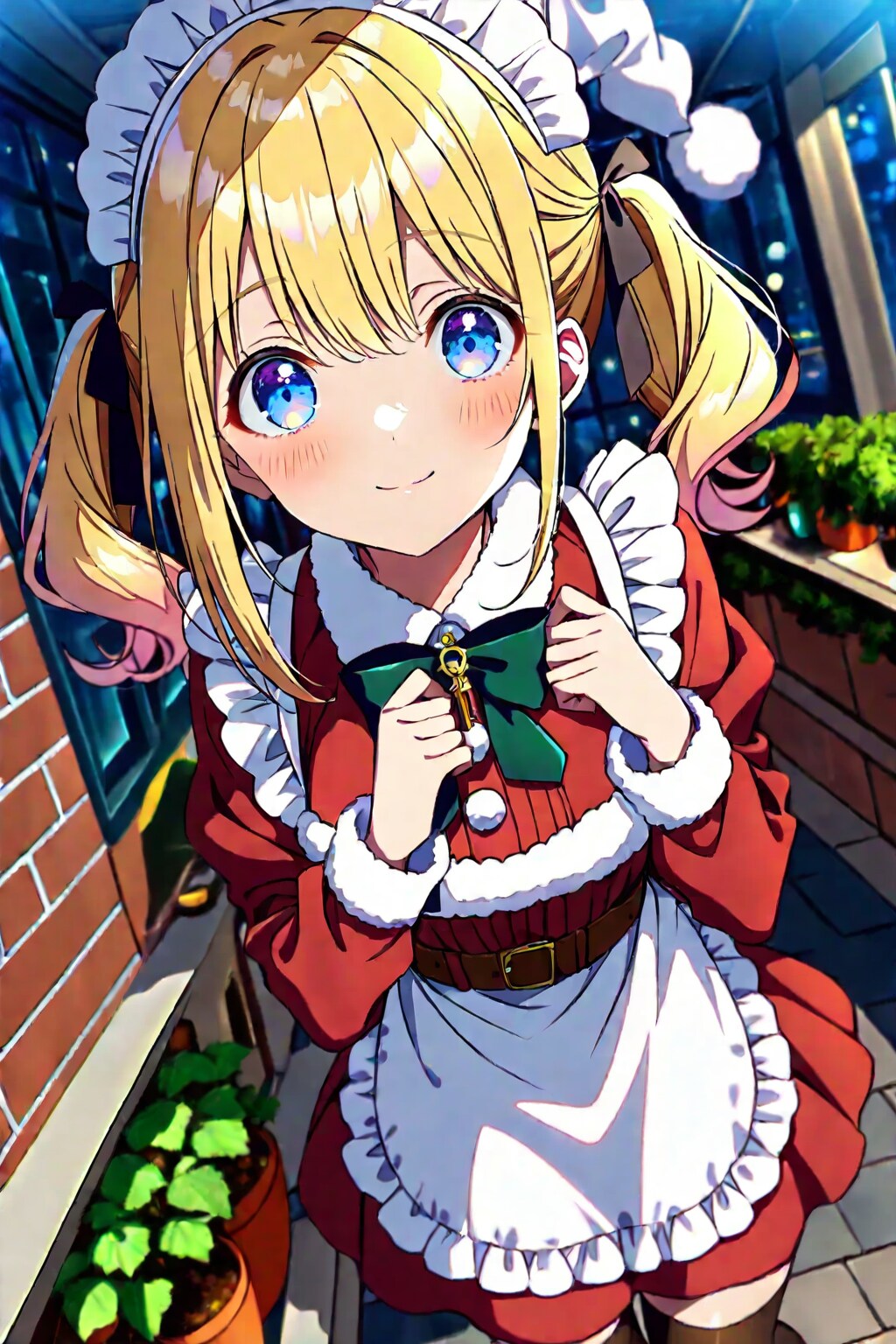 メイドサンタちゃん | の人気AIイラスト・グラビア