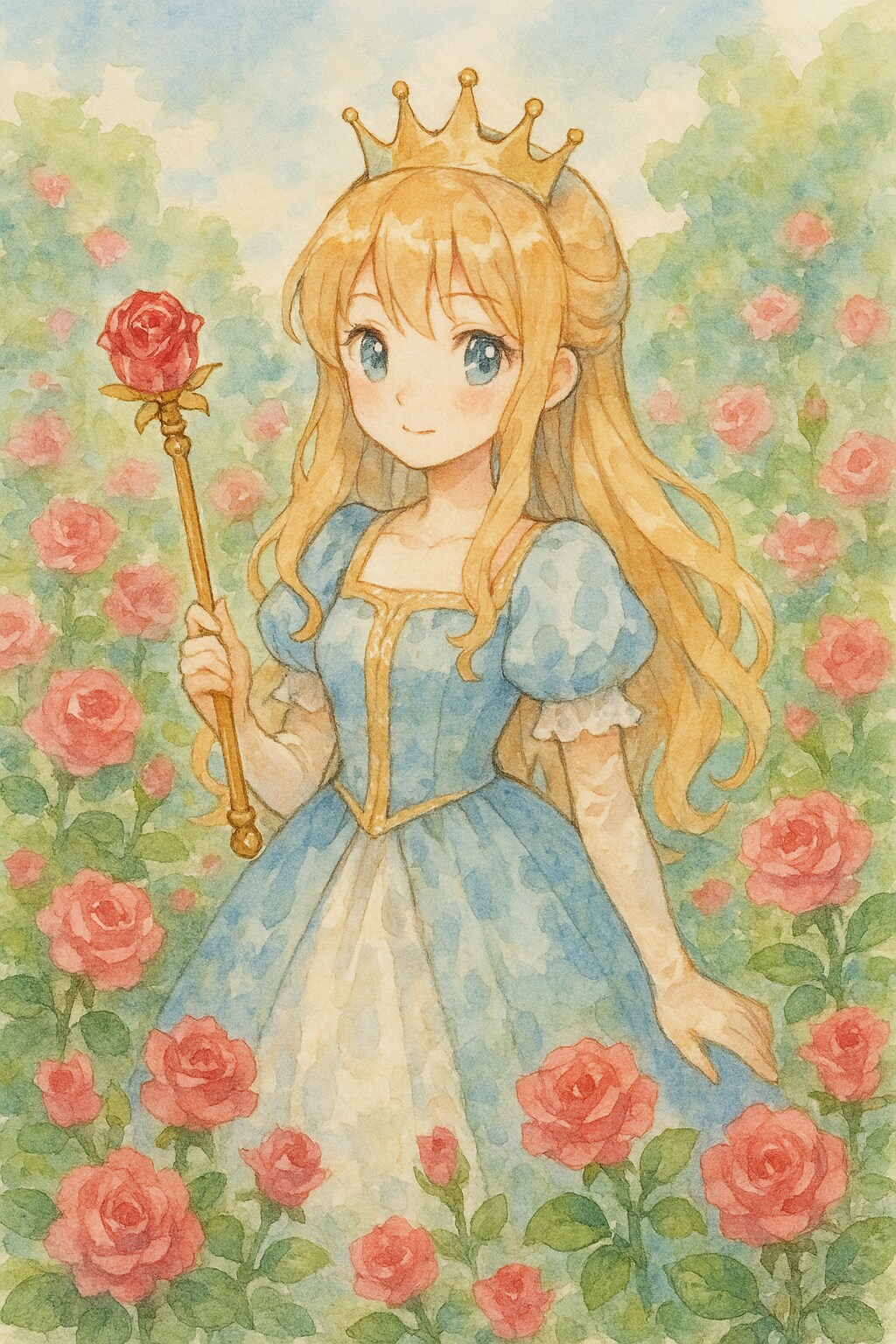 お姫様と薔薇園