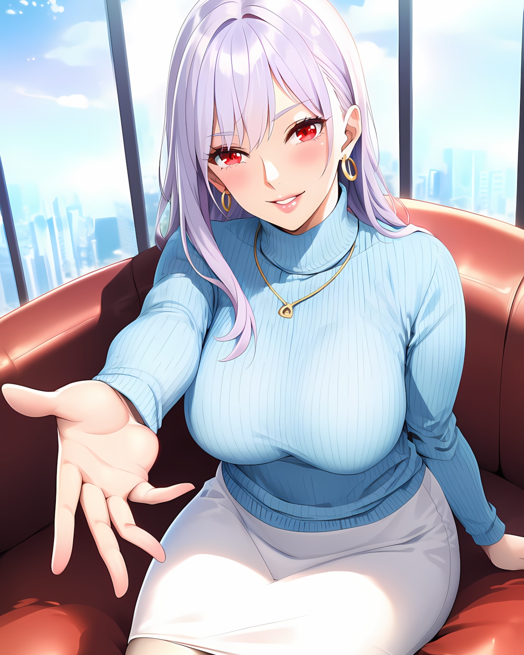 ☕️ラウンジで優雅なひととき✨大人の春色ティータイム | の人気AIイラスト・グラビア