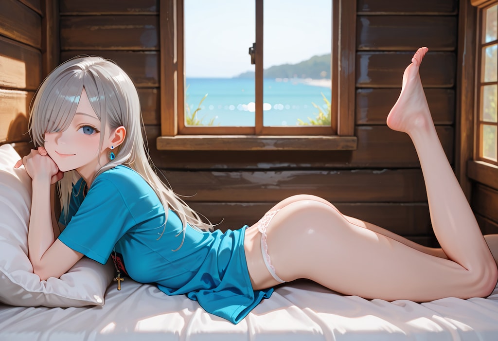 由璃亜 Oversized T-shirt R15 (6)