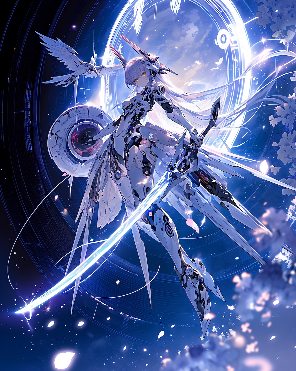 Sakura Shadow Valkyrie — Moonlit Divine Domain —