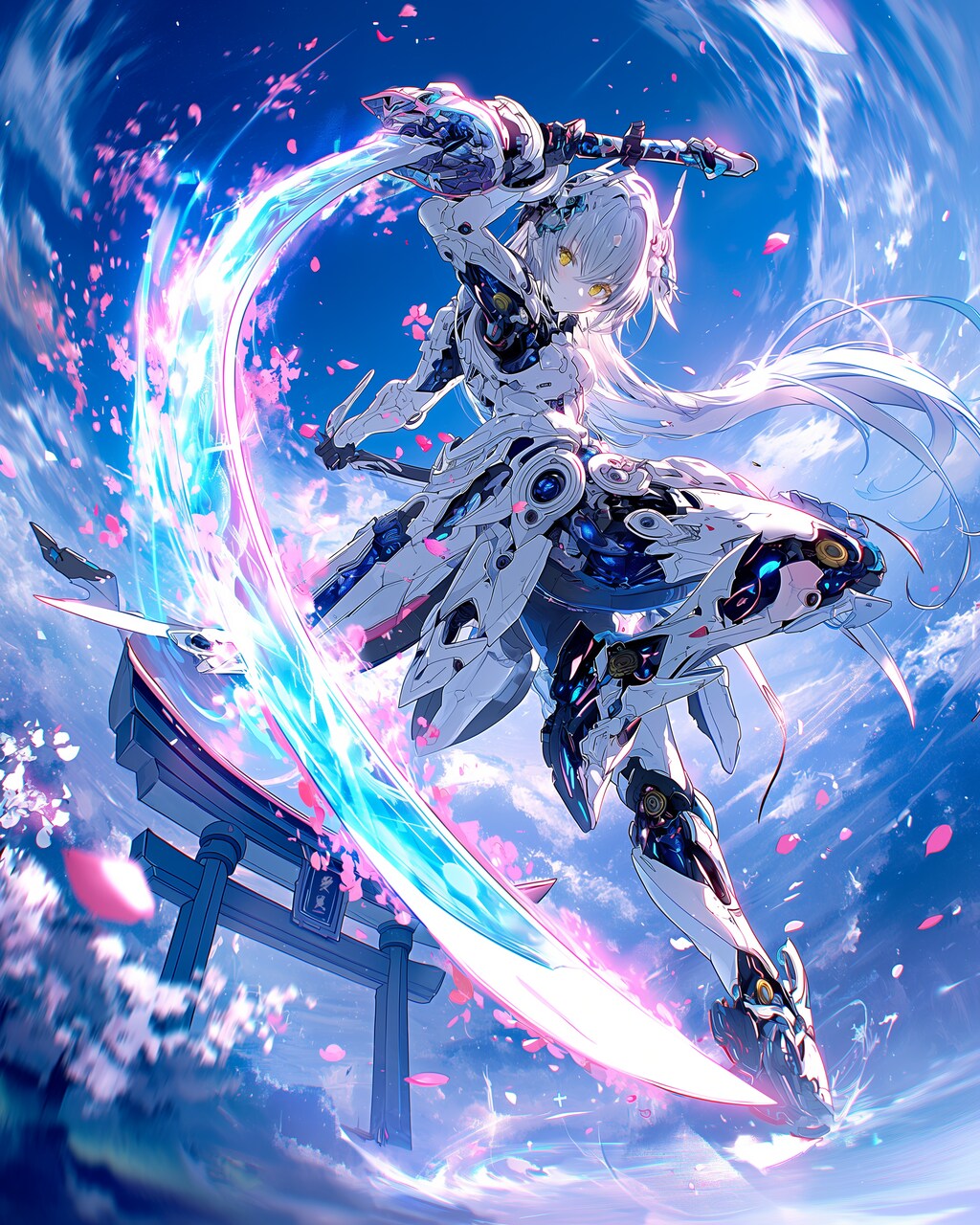 Sakura Shadow Valkyrie — Moonlit Divine Domain —