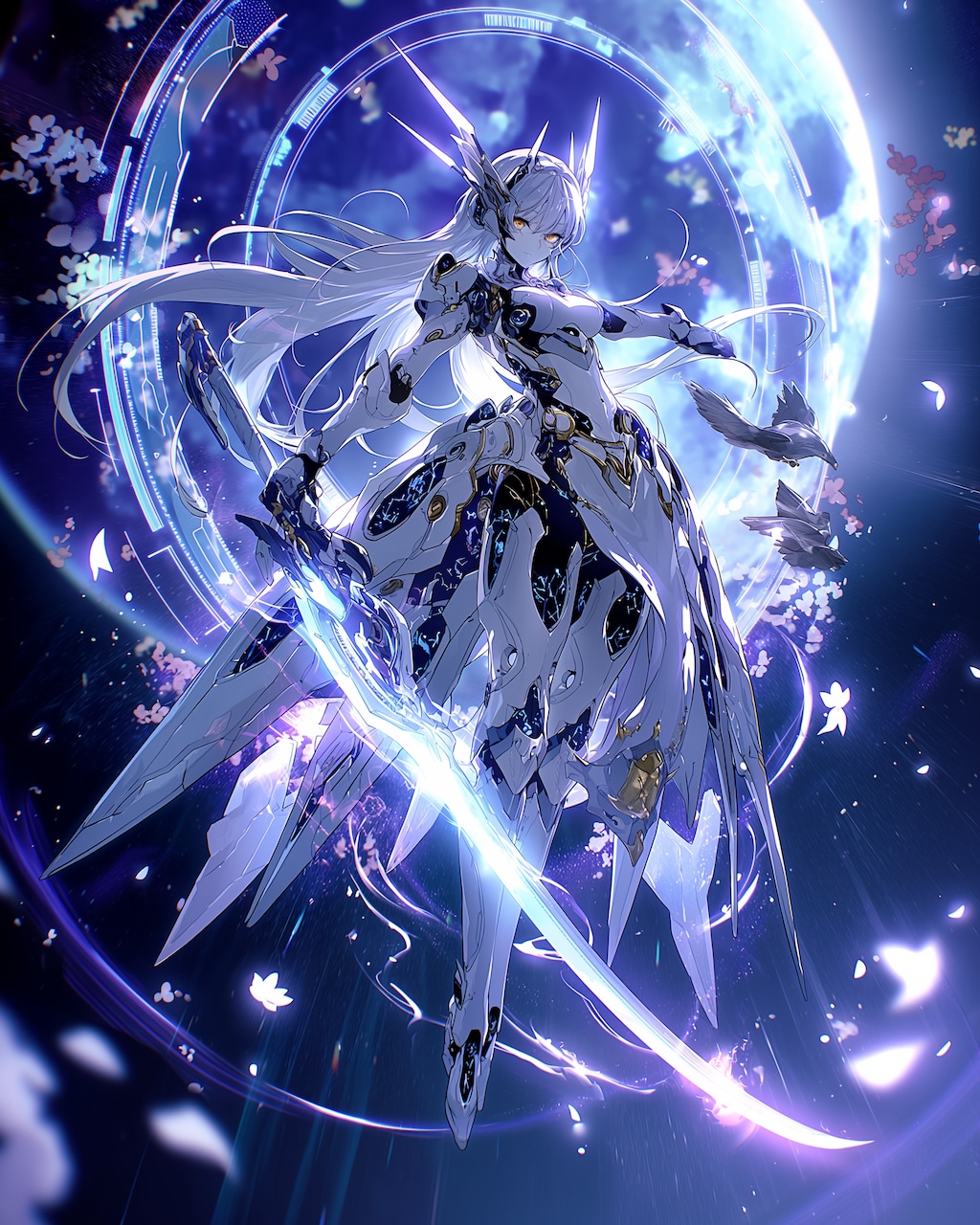 Sakura Shadow Valkyrie — Moonlit Divine Domain —