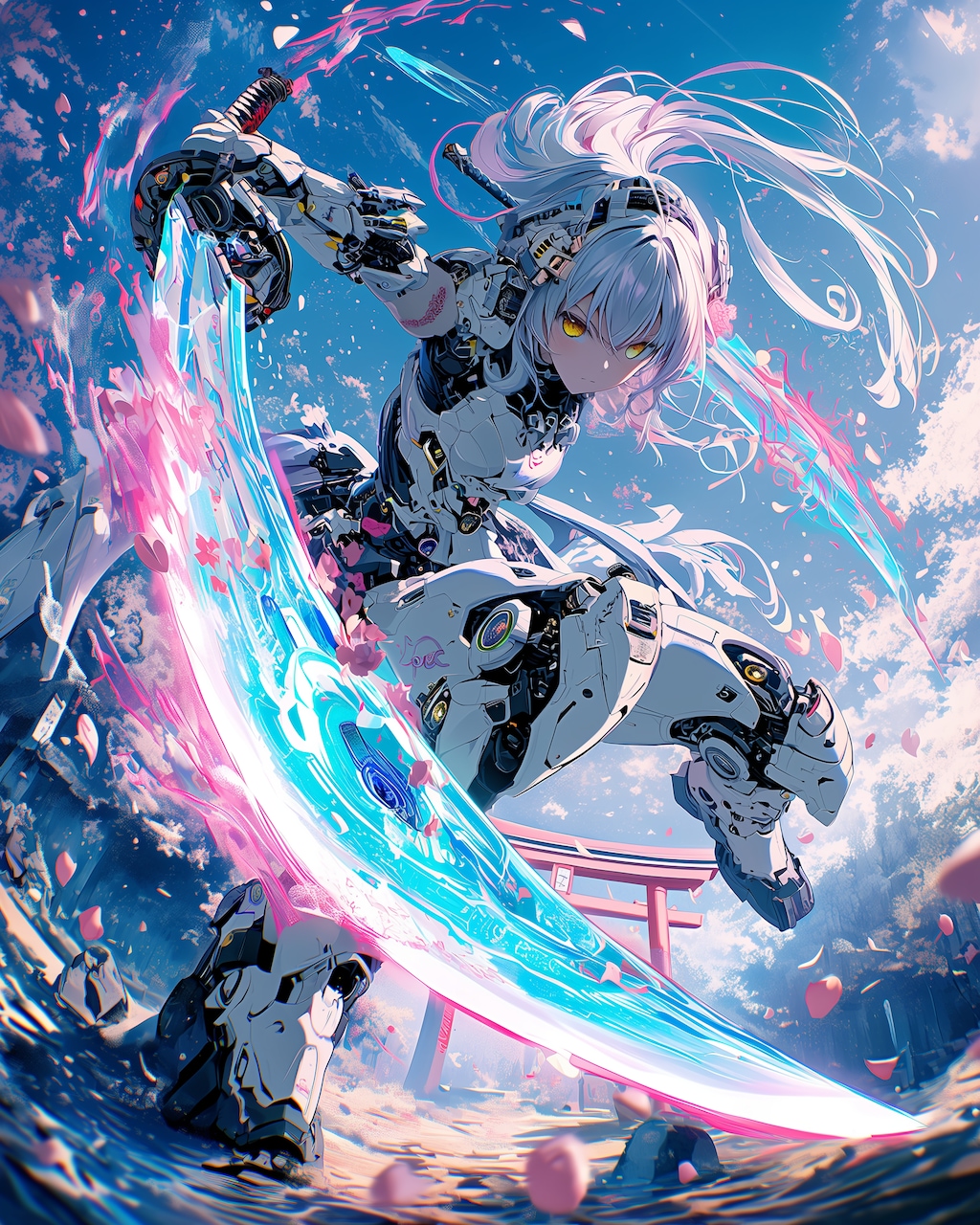 Sakura Shadow Valkyrie — Moonlit Divine Domain —