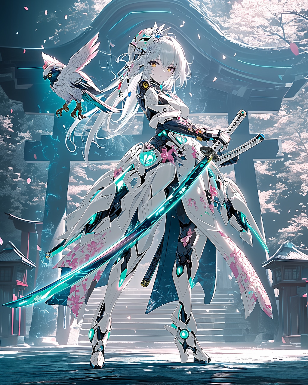 Sakura Shadow Valkyrie — Moonlit Divine Domain —