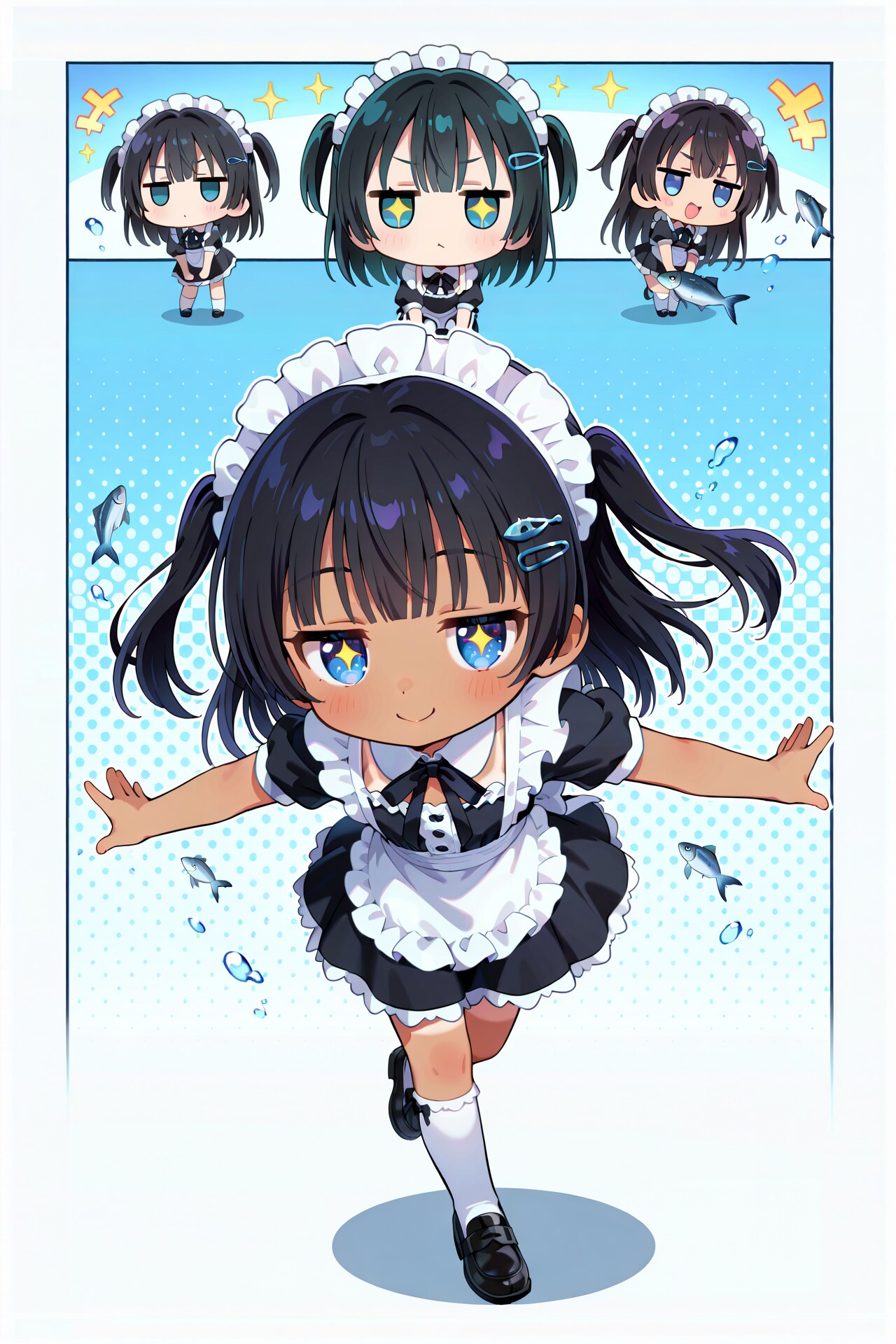 メイドこなつちゃんとちびキャラ～ズ Z918 | の人気AIイラスト・グラビア