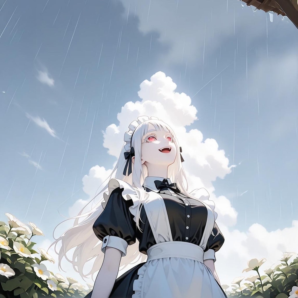 「ご主人雨降ってきましたよ」