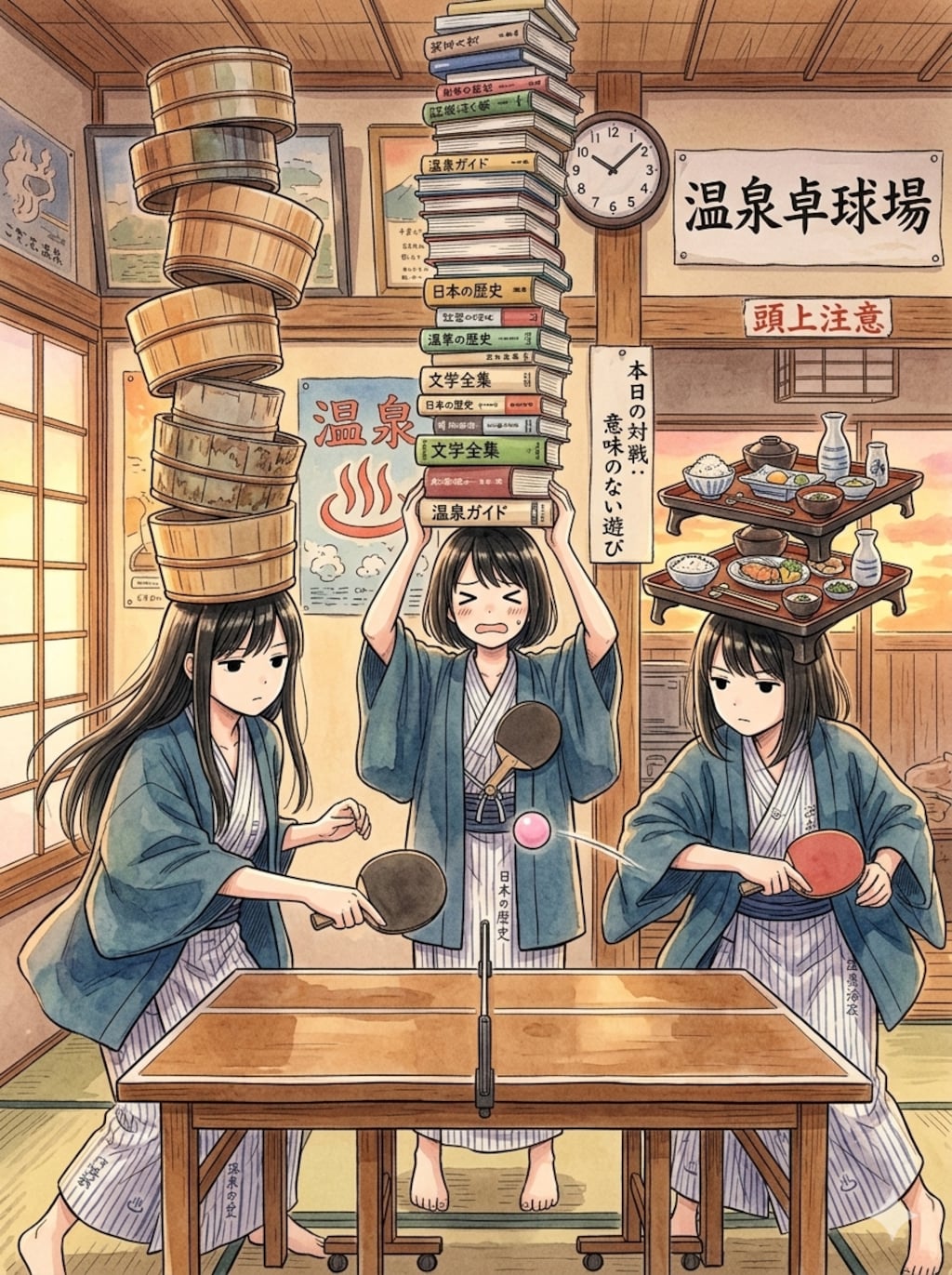 頭にお膳、心に平穏