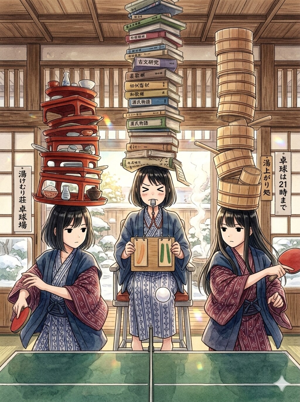 頭にお膳、心に平穏