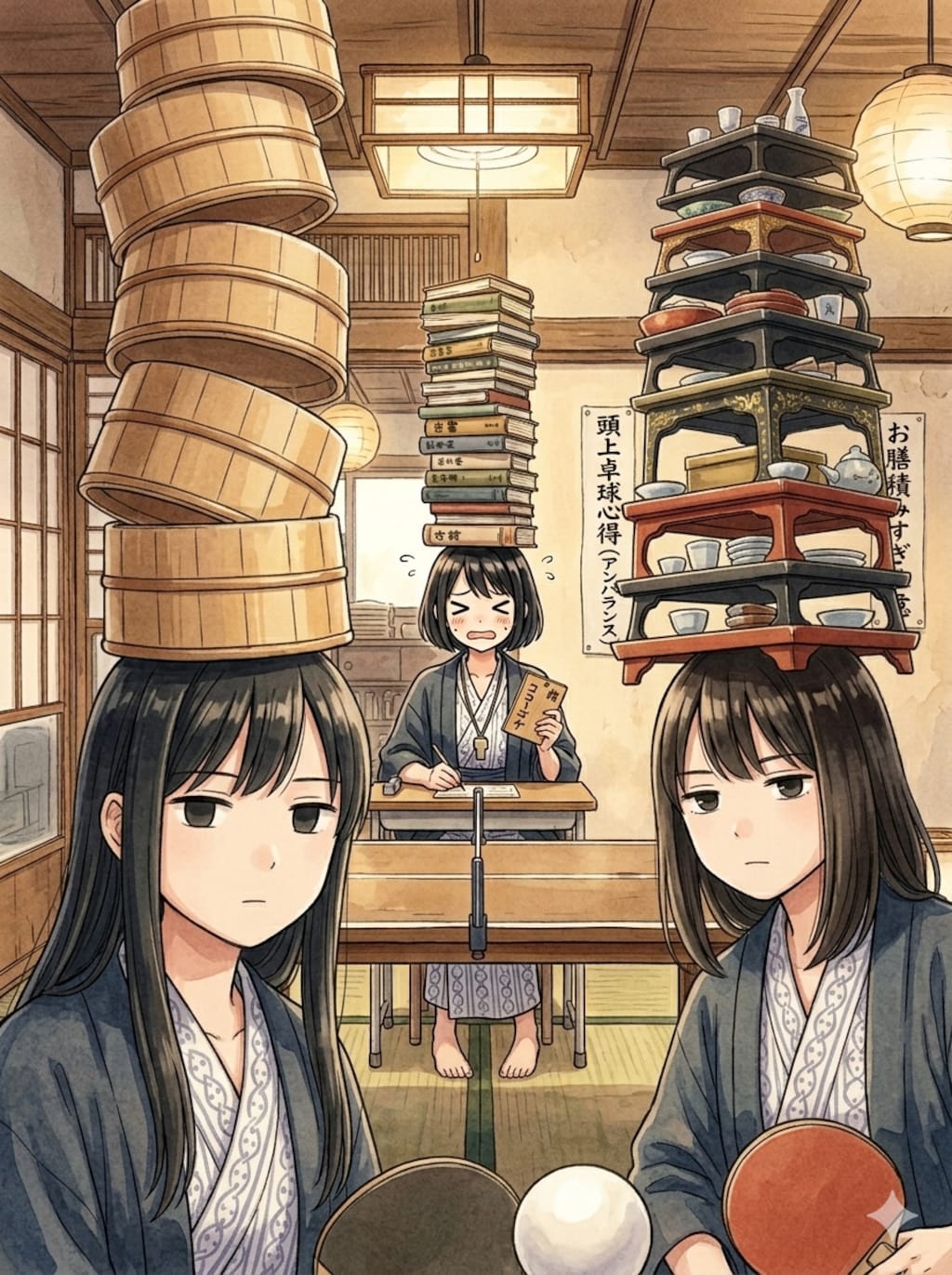 頭にお膳、心に平穏