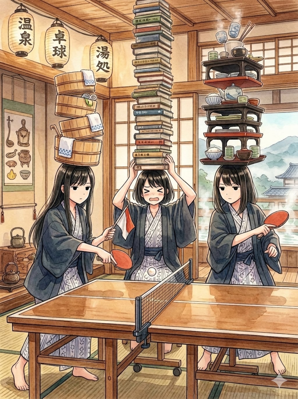 頭にお膳、心に平穏