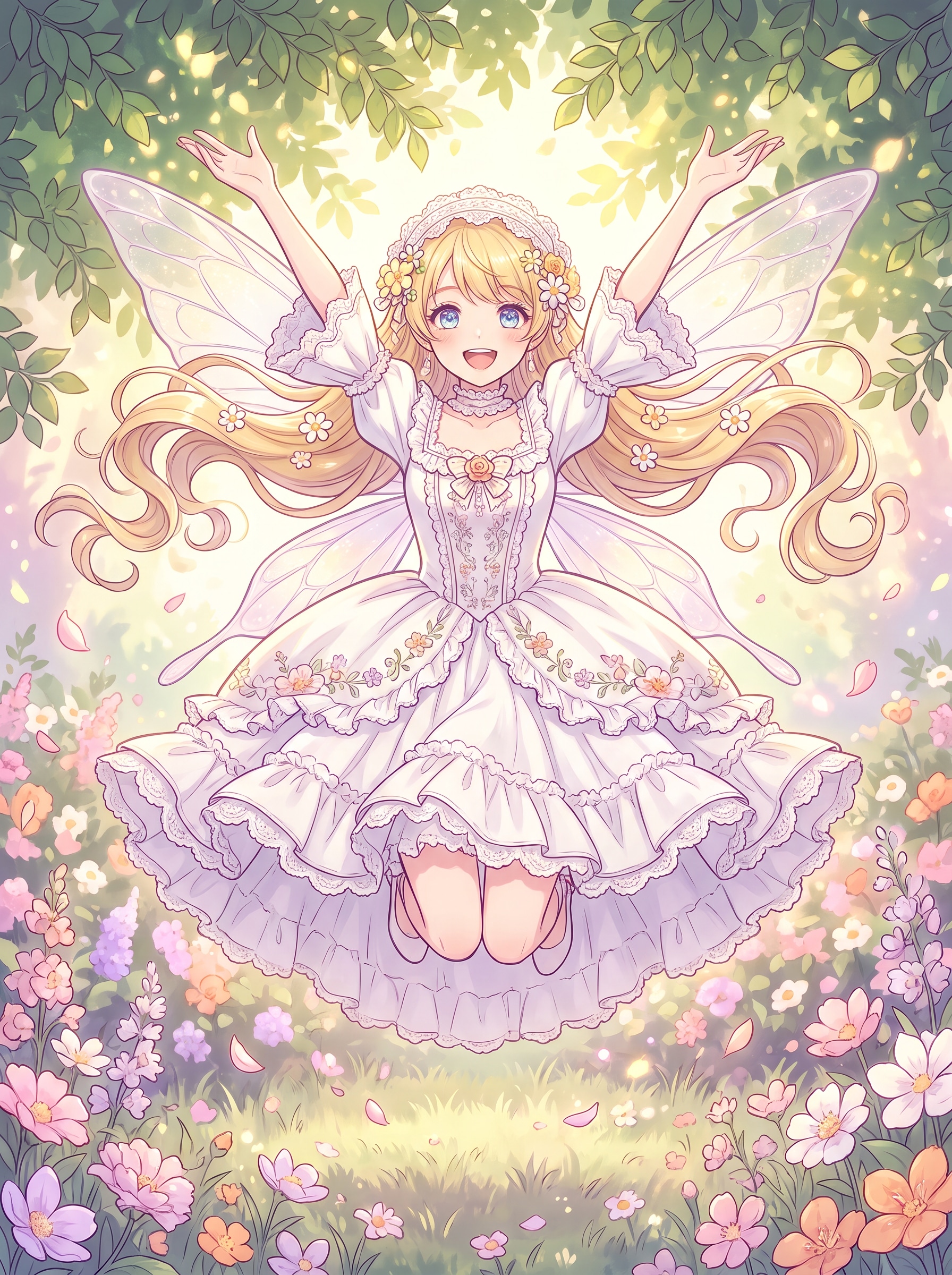 花翼天舞の少女 | の人気AIイラスト・グラビア
