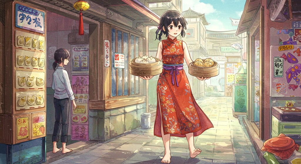 チャイナドレスの少女⑩