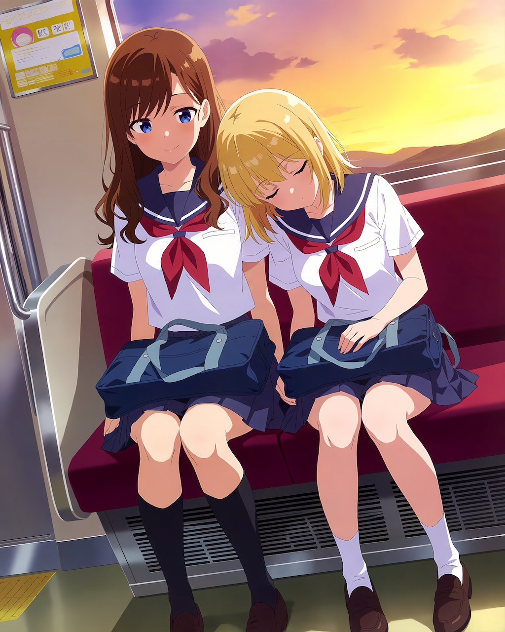 安心して眠れる帰りの電車