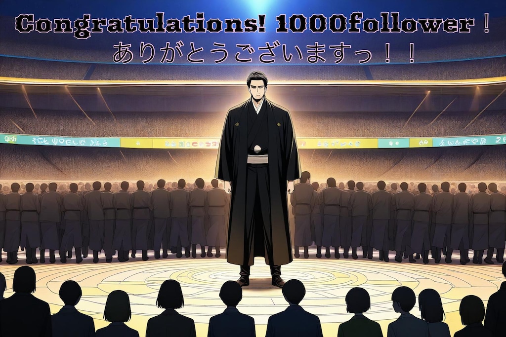 祝！1000follower到達♪