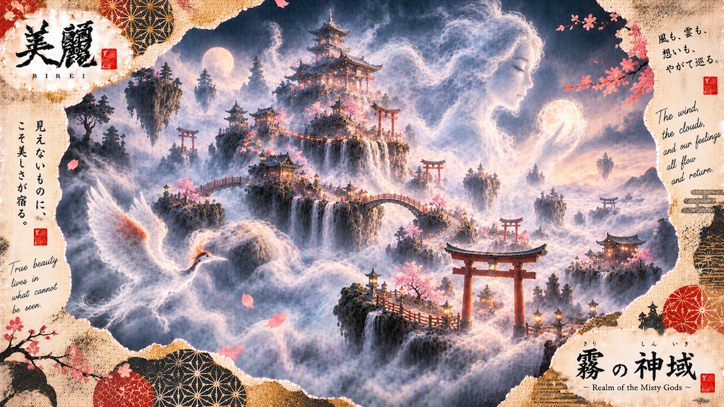 Realm of the Misty Gods  Set within a breathtaking sea of clouds filled with floating shrines, sacre