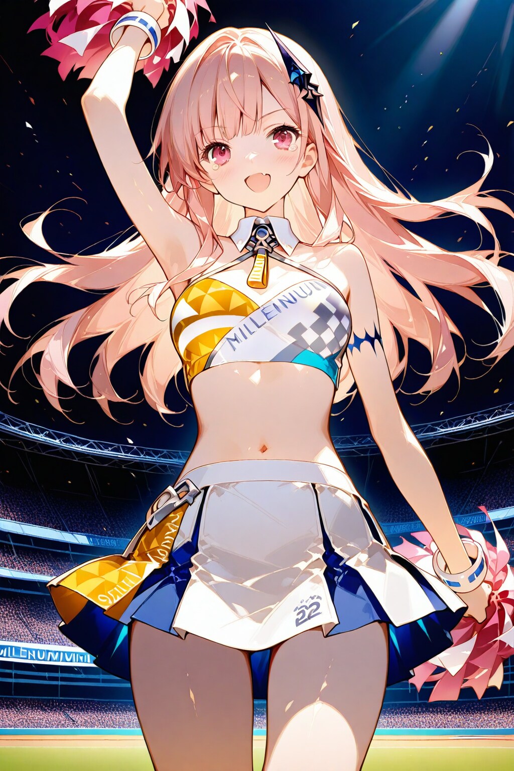 フレフレ少女（GRYPHON）ちちぷいのみんな応援します♪ | の人気AIイラスト・グラビア